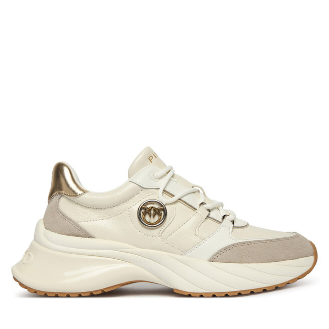 Sneakersy PINKO Ariel 36 SS0215P021 Kremowy - kobiece