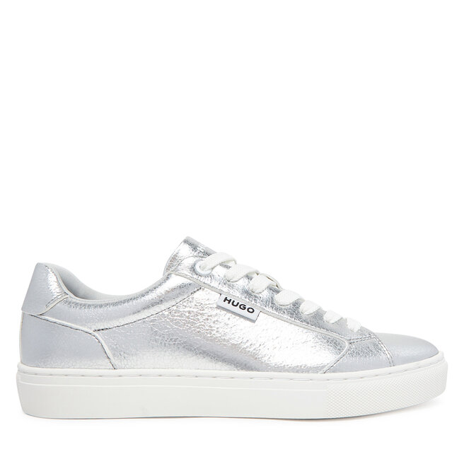 Sneakersy HUGO 50541657 040 Srebrny - kobiece