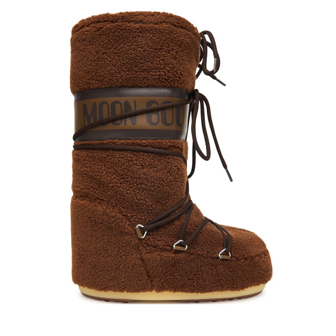 Śniegowce Moon Boot Mb Icon Fleece 80D1403080 Brązowy - chłopięce