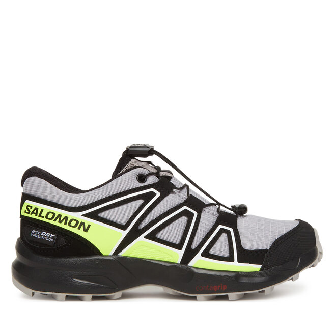 Trekkingi Salomon Speedcross Waterproof L47810200 Szary - dziecięce