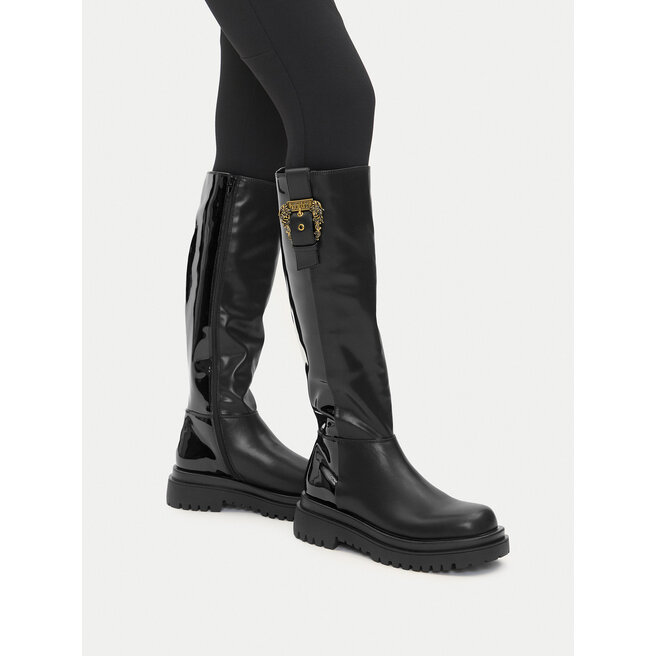 Kozaki Versace Jeans Couture 79VA3S65 Czarny - kobiece