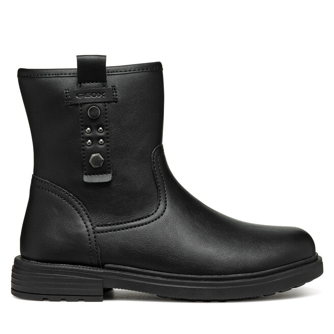 Kozaki Geox Jr Eclair J469QI 0009F C9999 S Czarny - dziewczęce