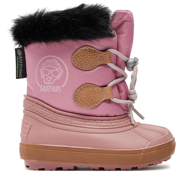 Śniegowce Boatilus Nippy 02 Sint. Leather Boot NN02 VAR.42MR Różowy - dziewczęce