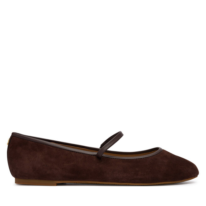 Baleriny LAUREN RALPH LAUREN Jayna Mj Fl 802P18425004 Brązowy -