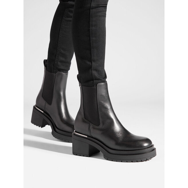 Botki DKNY Patria K3340304 Czarny - kobiece