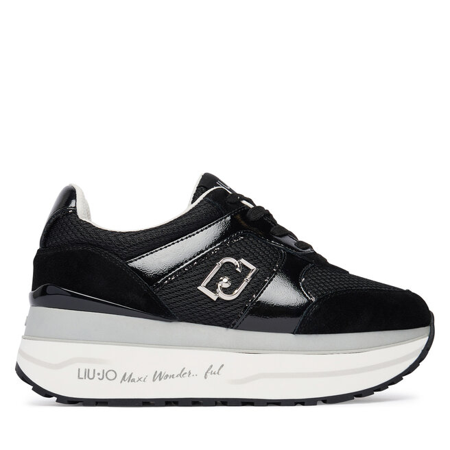Sneakersy Liu Jo Maxi Wonder Plus 02 BA6019 PX805 Czarny - kobiece