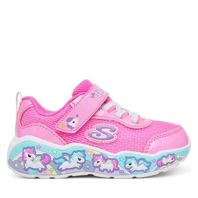 Sneakersy Skechers Play Scene - Fun Squad 303158N Różowy - dziewczęce