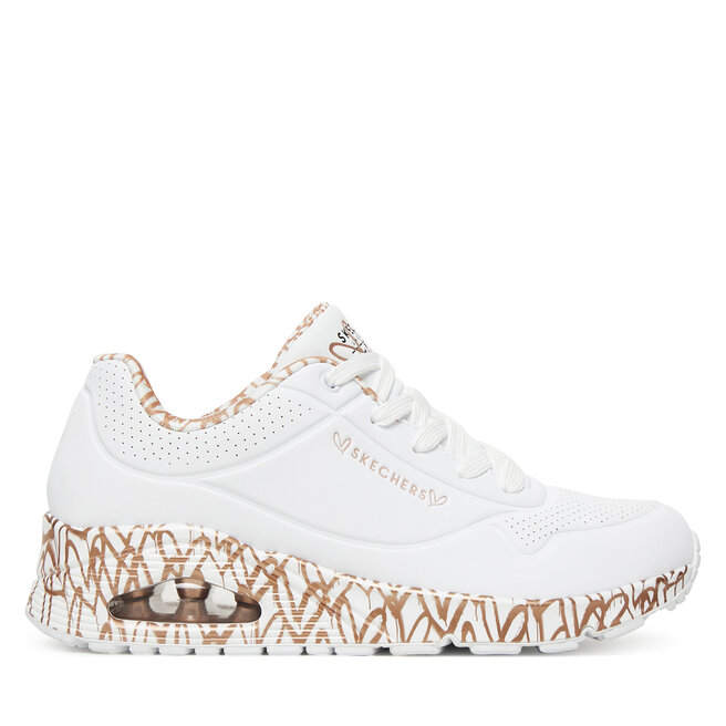 Sneakersy Skechers Uno 155506/WTRG Biały - kobiece