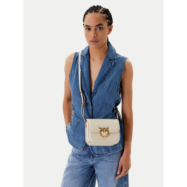 Torebka PINKO Love Box Bag Fl Mini 104297 A26L Écru -