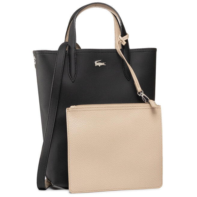 Torebka Lacoste Vertical Shopping Bag NF2991AA Czarny -