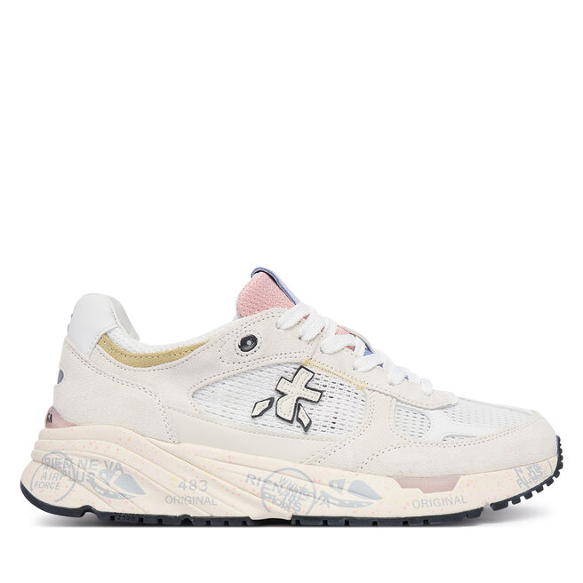 Sneakersy Premiata Mased Var 8206 Kremowy - kobiece