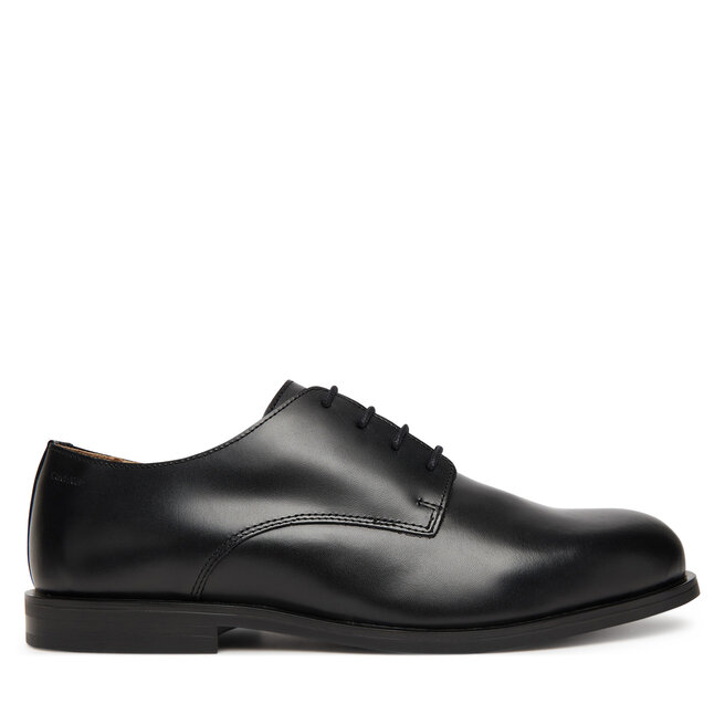 Półbuty Calvin Klein Ess Rubber Derby Lth HM0HM02056 Czarny - męskie