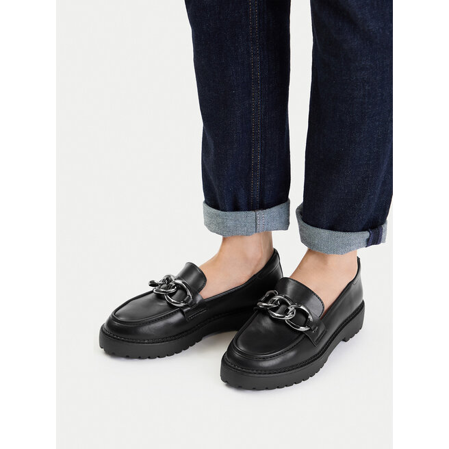 Loafersy DeeZee WS5621-18A Czarny - kobiece