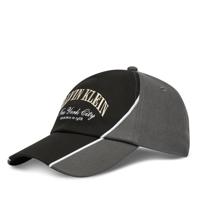 Czapka z daszkiem Calvin Klein Two Tone Seasonal Graphic Cap LV04D5088G Czarny -
