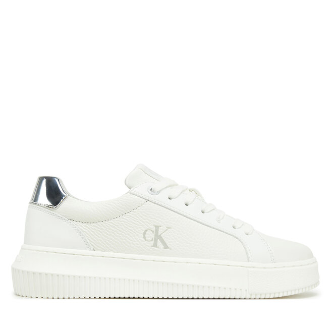 Sneakersy Calvin Klein Jeans Chunky Cupsole Low Mg YW0YW01769 Biały - kobiece