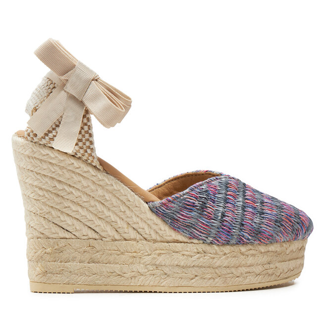 Espadryle Manebi Acapulco Heart-Shaped Wedge Espadrilles G 0.6 WH Różowy - kobiece