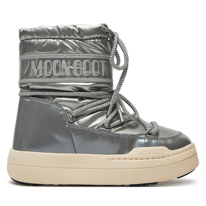 Śniegowce Moon Boot Junior Park Boot 80D3440020 Srebrny - dziewczęce