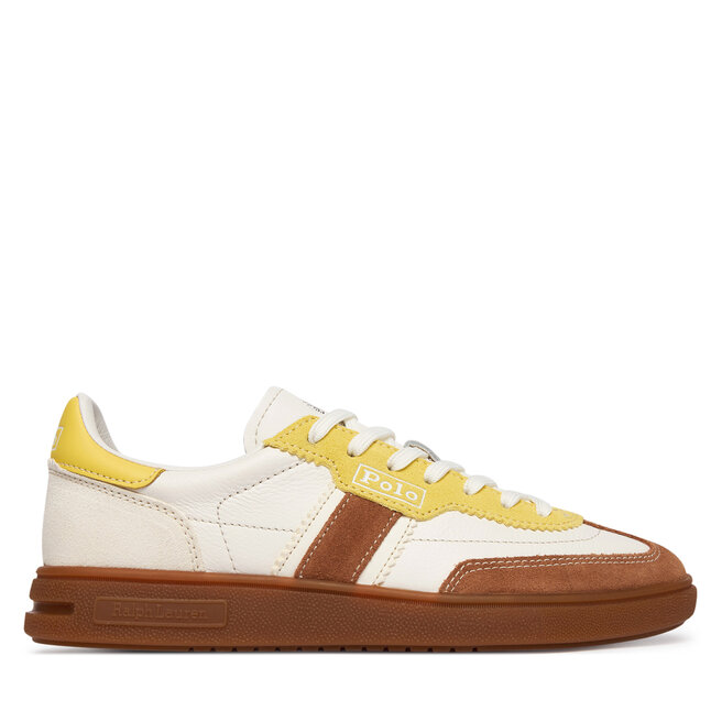 Sneakersy Polo Ralph Lauren 804P04920002 Écru - kobiece