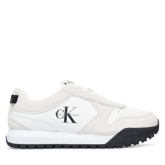 Sneakersy Calvin Klein Toothy Runner Irregular Lines YM0YM01461 Kremowy - męskie