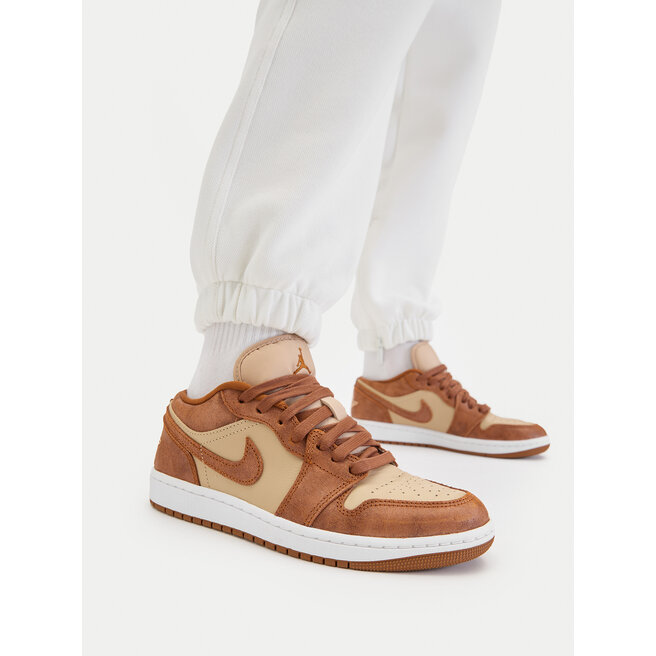Sneakersy Nike Air Jordan 1 Low Se FJ3453 200 Brązowy - kobiece