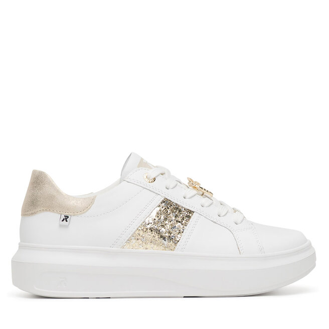 Sneakersy Rieker Revolution Lifestyle W1202-82 Biały - kobiece