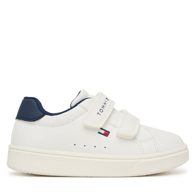 Sneakersy Tommy Hilfiger Low Cut Velcro Sneaker T1X9-35216-1355 M Biały - chłopięce