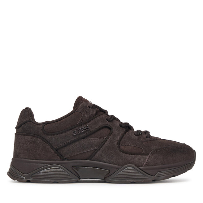Sneakersy Guess FLFCOL SUE12 Brązowy ciemny - kobiece