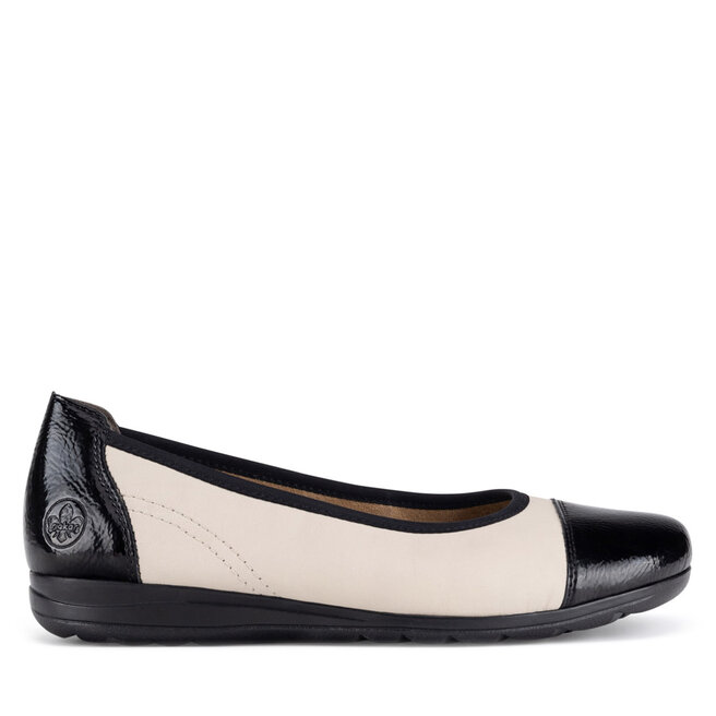 Baleriny Rieker L9351-80 Beżowy -