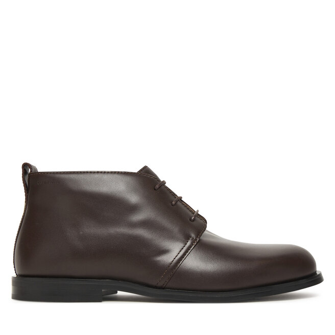 Trzewiki Calvin Klein Ess Rubber Desert Boot Lth HM0HM01979 Brązowy - męskie