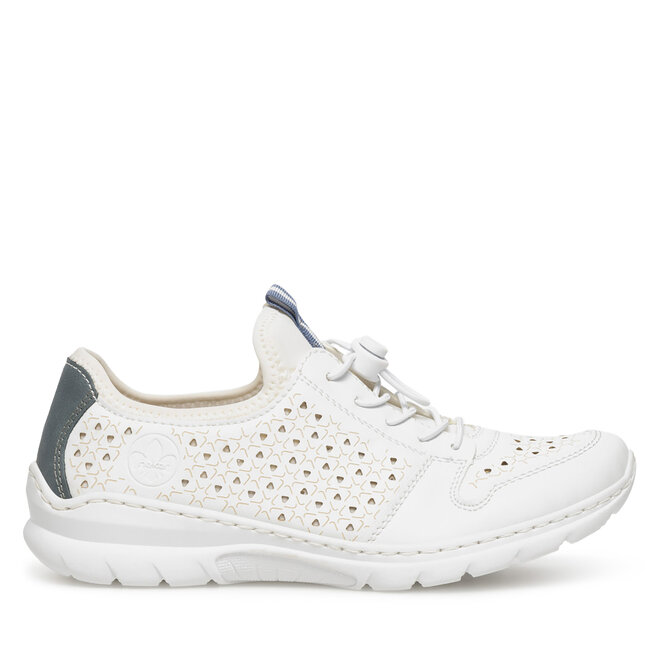 Sneakersy Rieker L3288-80 Biały - kobiece