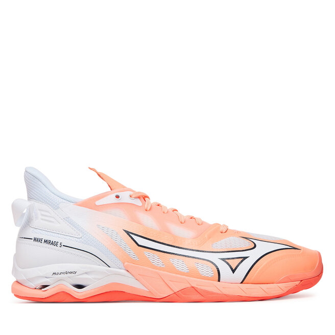 Buty halowe Mizuno Wave Mirage 5 X1GA2350 Pomarańczowy - męskie