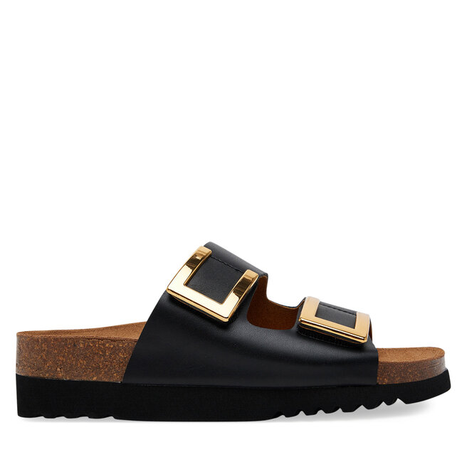 Klapki Scholl Mules Black Monterey 2 Straps Ad F305841004 1004 Czarny -