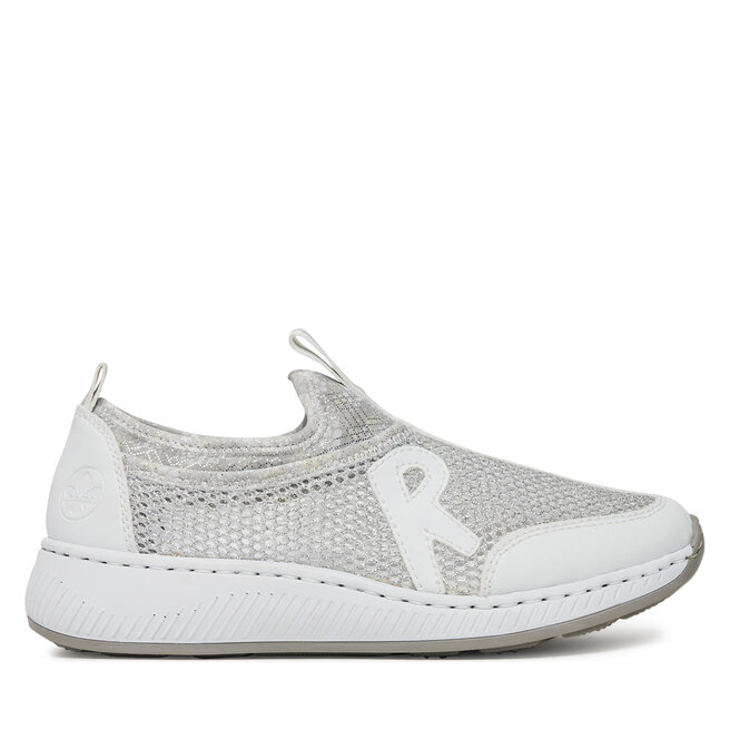 Sneakersy Rieker N5554-81 Biały - kobiece