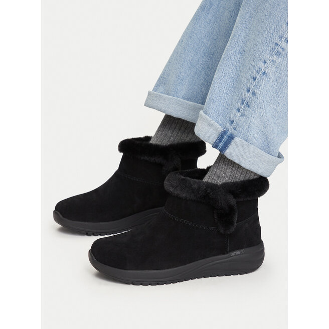 Śniegowce Skechers Waterproof Relaxed Fit: On-The-GO Stellar - Cozy Step 144745/BBK Czarny - kobiece