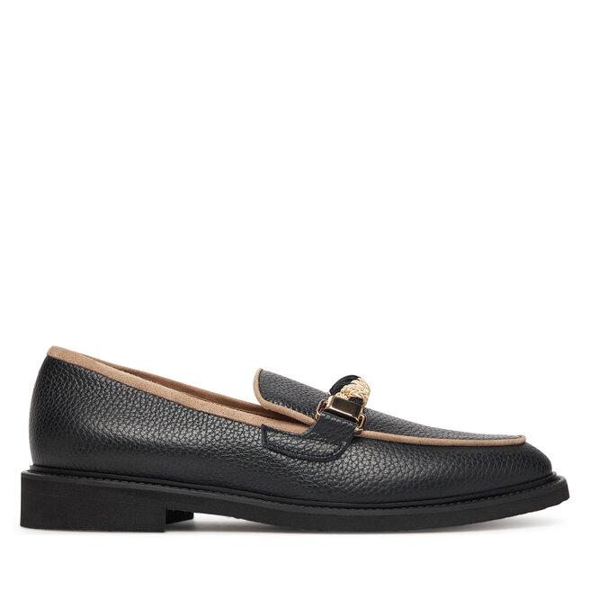 Loafersy Pollini SA10183G0NTD100A Czarny - kobiece