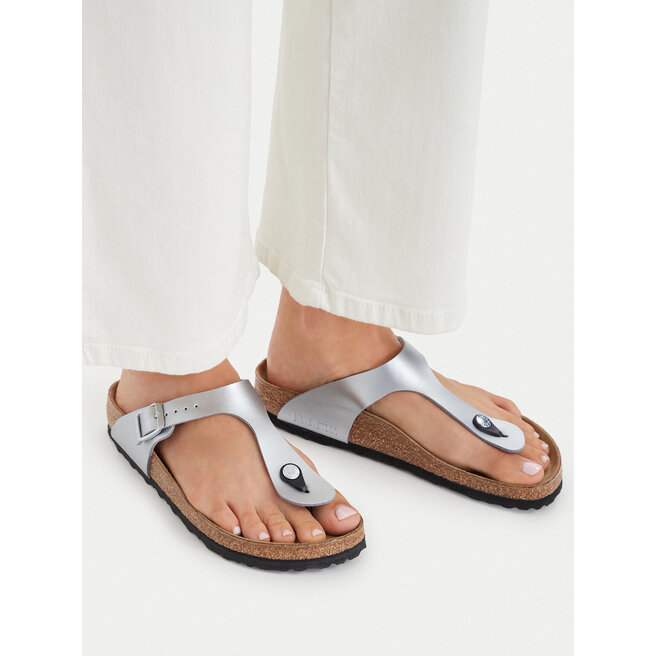 Japonki Birkenstock Gizeh Bs 0043853 Srebrny -