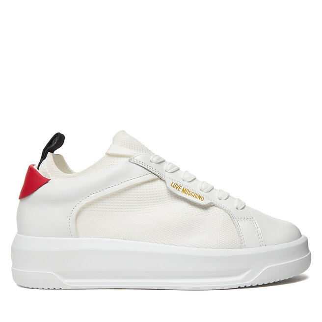Sneakersy LOVE MOSCHINO JA15055G1OIZ010B Biały - kobiece