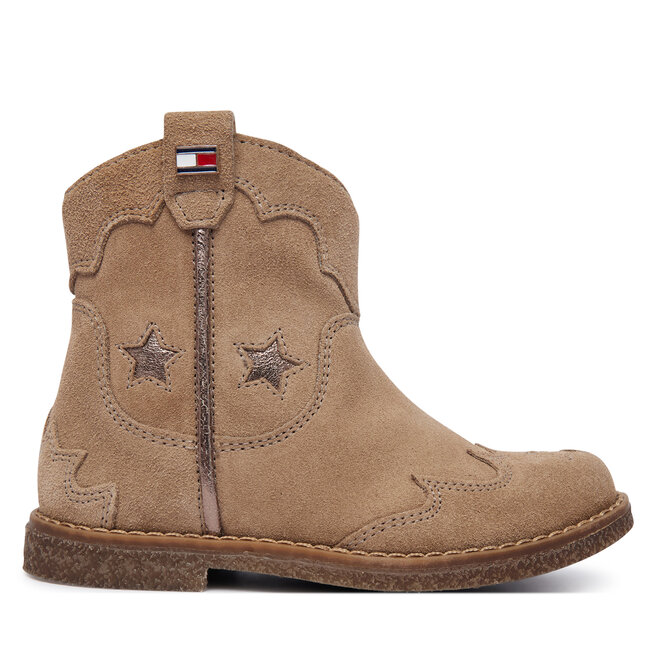 Botki Tommy Hilfiger T1A5-35191-1429 M Beżowy - dziewczęce