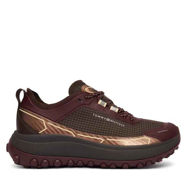 Sneakersy Tommy Hilfiger The Canyon X Wp FW0FW09673 Brązowy - kobiece