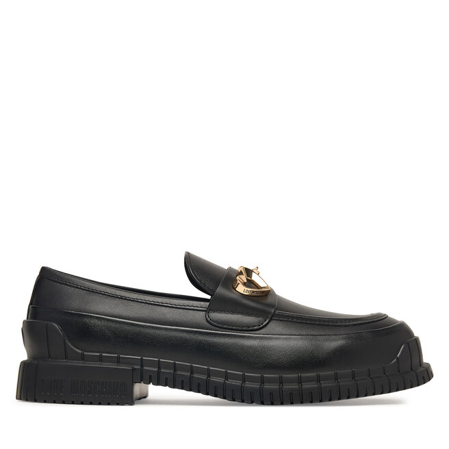 Loafersy LOVE MOSCHINO JA10023G1PIA0000 Czarny - kobiece