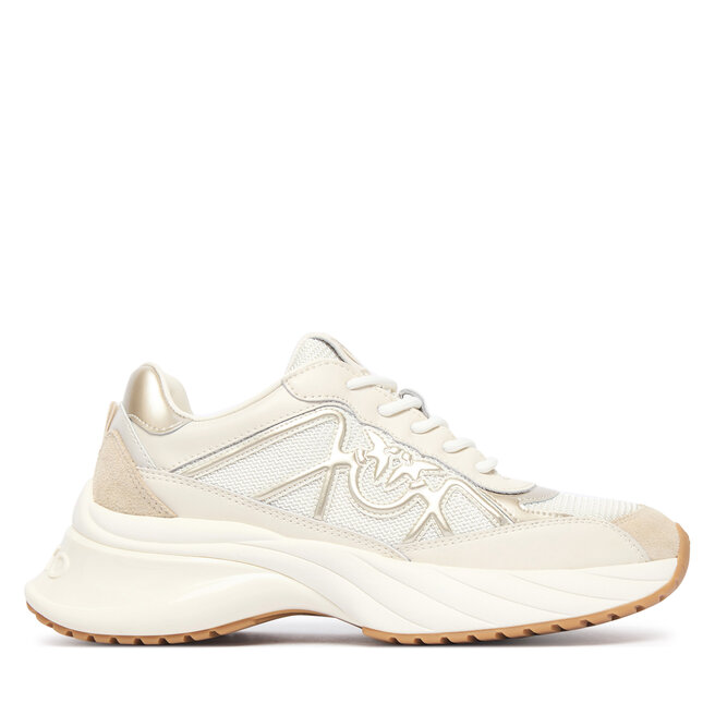 Sneakersy PINKO Ariel 33 SS0135P020 Kremowy - kobiece