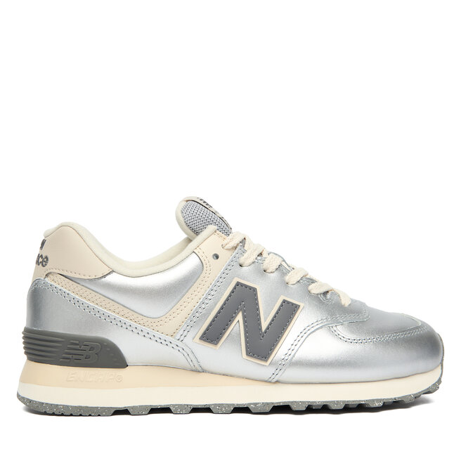 Sneakersy New Balance WL574MLG Srebrny - kobiece