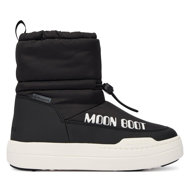Śniegowce Moon Boot Jr Park Tube Mid Wp 80D3440090 D Czarny - dziewczęce
