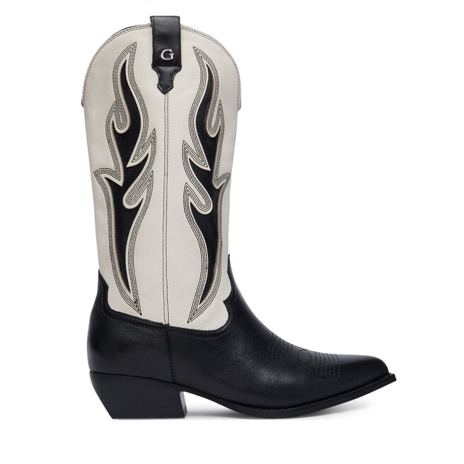 Kowbojki Guess FLTLRG LEA11 Czarny - kobiece