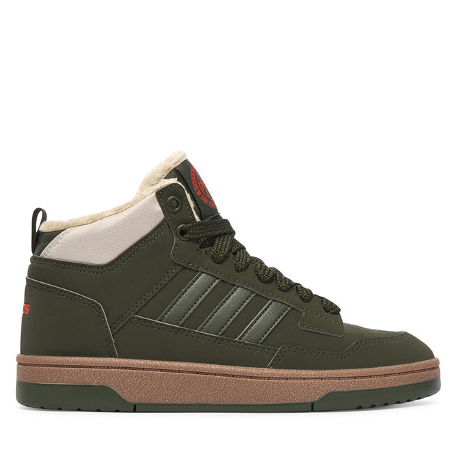 Sneakersy adidas Rapid Court Mid Winterized Shoes KI3908 Zielony -