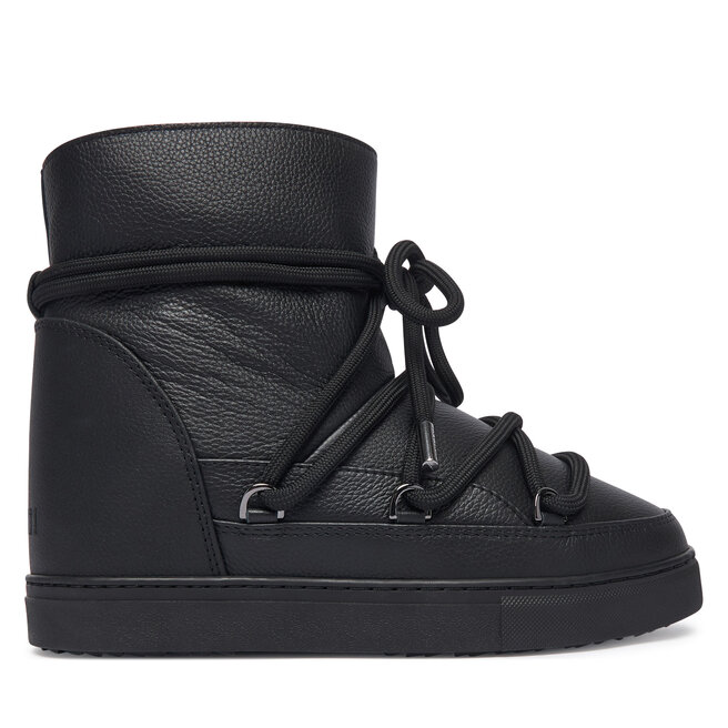 Śniegowce Inuikii Full Leather Wedge 1001.004.0092 Czarny - kobiece