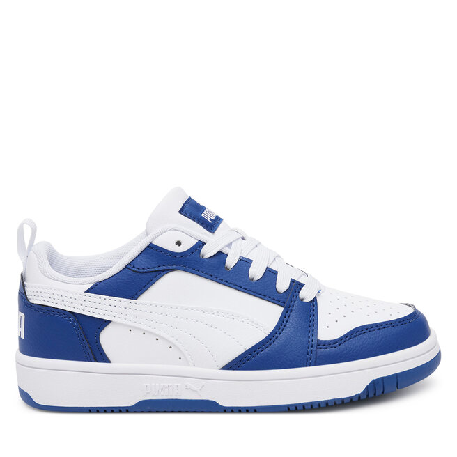 Sneakersy Puma Rebound V6 Lo Jr 393833 21 Biały - chłopięce