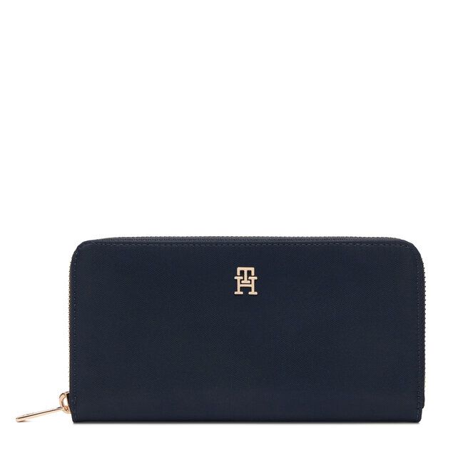 Portfel Tommy Hilfiger Th Icon Lrg Za Nylon AW0AW17750 Granatowy -