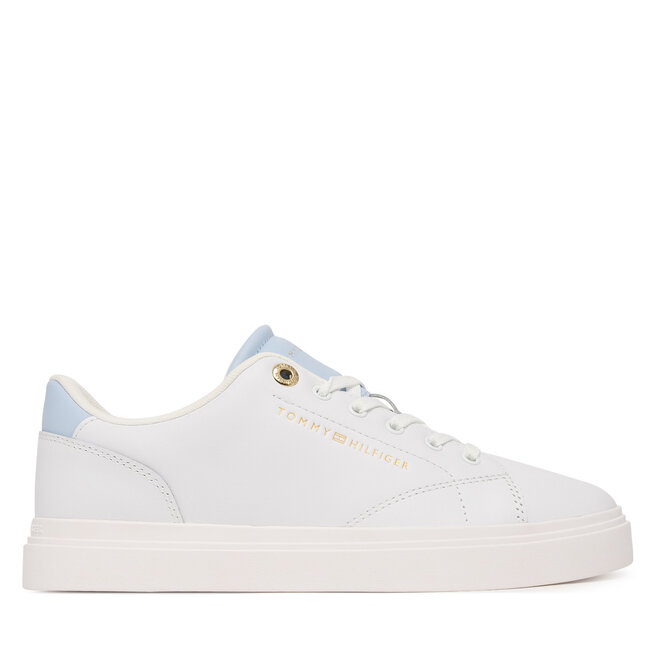 Sneakersy Tommy Hilfiger Th Feminine Cupsole Leather FW0FW09105 Biały - kobiece