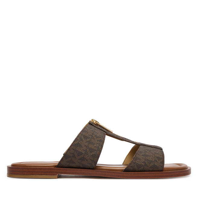 Klapki MICHAEL Michael Kors Berkley Flat 40S6BRFS1B Brązowy -